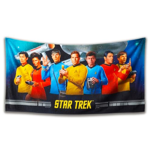 Large Star Trek Beach Towel for Men and Kids - Microfiber Pool & Bath Towel Set