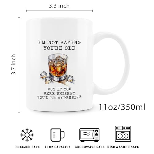 Funny Whiskey Mug - Whiskey Lovers Gift Ceramic Coffee Cup 11oz - Variation of THIS listing