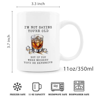 Funny Whiskey Mug - Whiskey Lovers Gift Ceramic Coffee Cup 11oz - Variation of THIS listing
