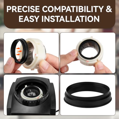 Silicone Gasket Replacement Set for Baratza Coffee Grinders - 6 Pack
