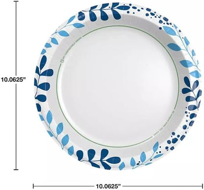 Ultra Dinner Paper Plates - 10-Inch Size | 204 Count for Effortless Entertaining