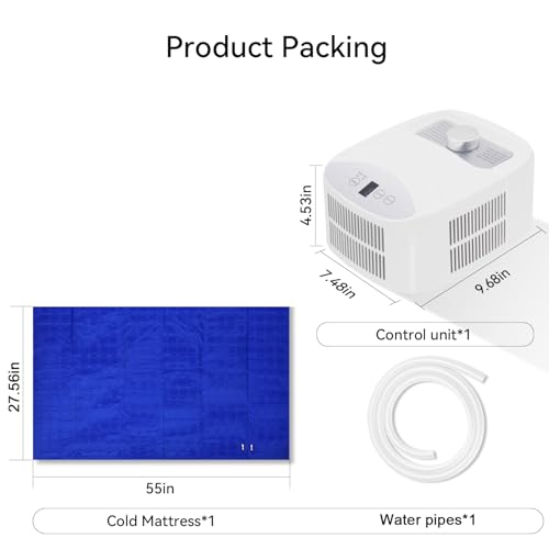 Small Single Water Cooling Mattress Pad for Bed - Portable Chiller System