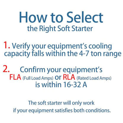 4-7 Ton AC Soft Start Kit - Upgraded Model for Home & Commercial HVAC