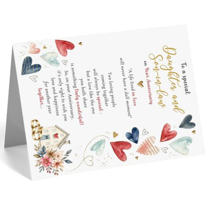 Anniversary Card for Daughter and Son-in-Law YYC-414 Wedding Gift