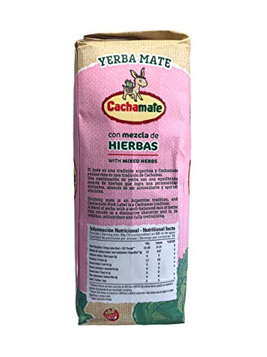 Yerba Mate Cachamate with Herbal Mix w/ Boldo and Mint 500g