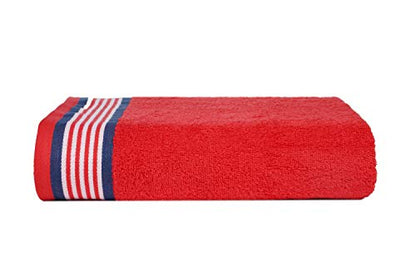 CASA COPENHAGEN 6-Piece Blue and Red Bathroom Towel Gift Set 550GSM