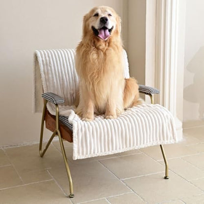 Waterproof Reversible Couch Cover for Dogs - White, 27.6 x 82.7 inches