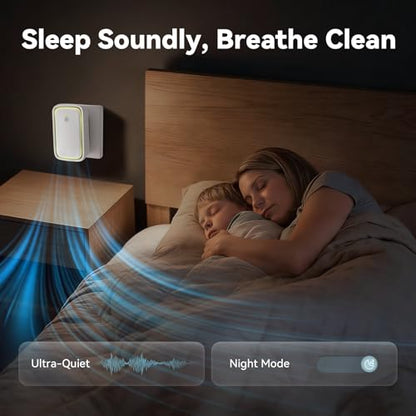 Negative Ion Air Purifiers Plug In 6 Pack - White, Adjustable Modes