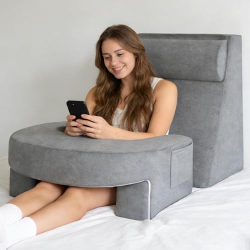Reading Pillow Set for Adults with Back Neck Support and Armrest, 24.8" W