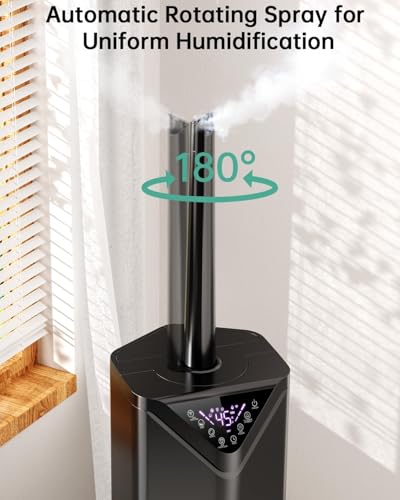 AERZY 5Gal Smart Humidifier for Large Rooms Black, App & Remote Control
