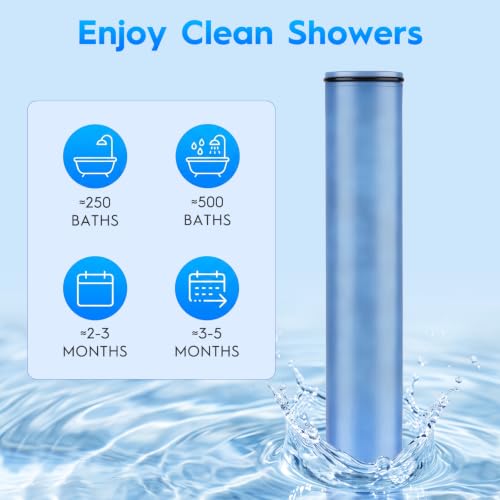 Shower Filter Replacement Cartridge Pack for Handheld Shower Heads - 4 Pack