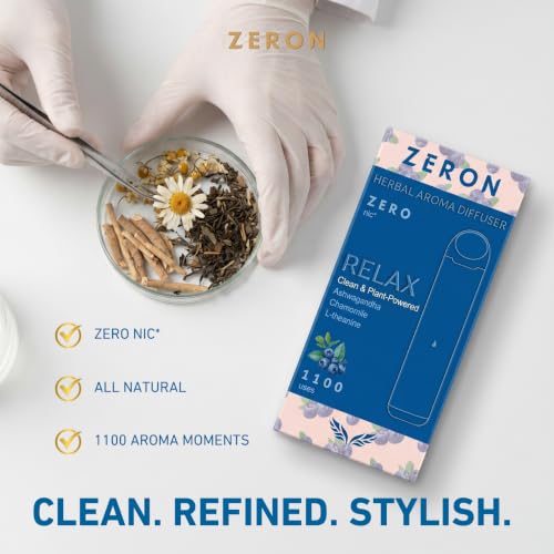 ZERON Relax Botanical Aroma Diffuser Stick Blueberry - Plant-Based Fragrance, Non-Electronic Scent Accessory