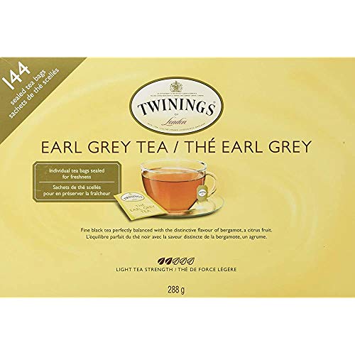 Twinings Earl Grey Tea (144 sealed tea bags) (288g)