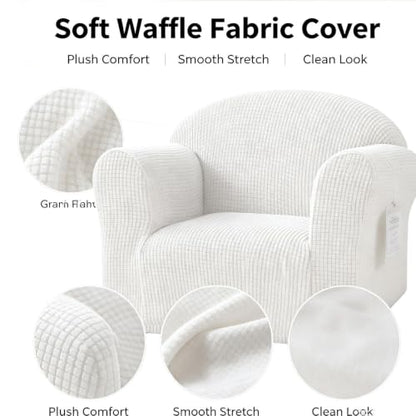 Kids Chair Cover Washable Stretch Slipcover for Toddler Armchair - Variation I