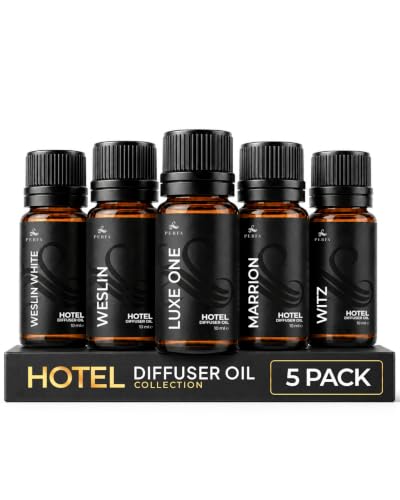 Hotel Diffuser Oil Set with 5 Fragrances - 10ml Each, Home Scent Gift