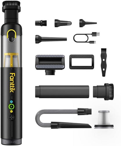 Fanttik V8 Apex Cordless Car Vacuum - Slim Design for Easy Cleaning | Powerful Suction