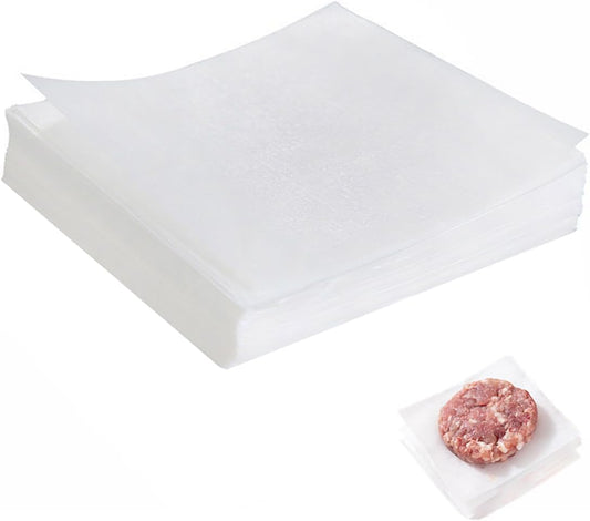 Skiennix Unbleached Parchment Paper - 100 Pcs Non-Stick 6" x 6" Sheets for Baking & Wrapping