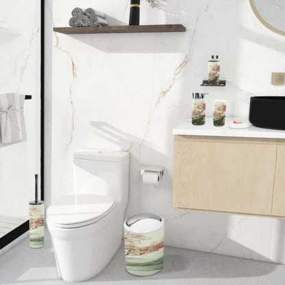 6-Piece Bathroom Accessory Set with Trash Can Soap Dispenser & Holder