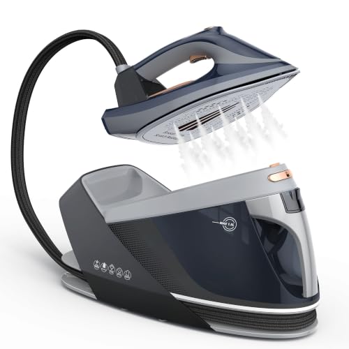 Steam Station for Clothes with LED Screen - Dark Blue