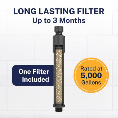 HammerHead Metal Handheld Shower Head Filter with Oil Rubbed Bronze Finish - Removes Chlorine & Chemicals