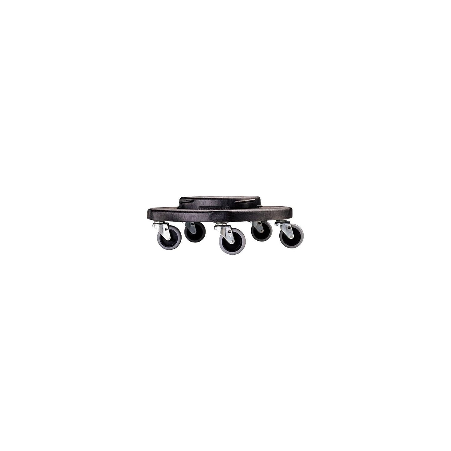 Rubbermaid Commercial RCP264000BK Products Brute Round Twist on/Off Dolly, 250lb Capacity, 18Dia x 6 5/8H, Black
