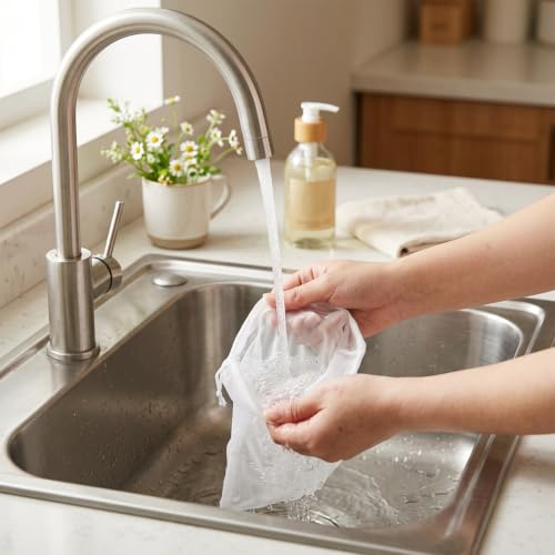 8Pcs White Nylon Straining Bags for Homebrew Beer Wine Cider Filter Mesh Set