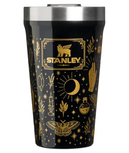 Insulated 16 oz Tumbler with Lid - Black Magic