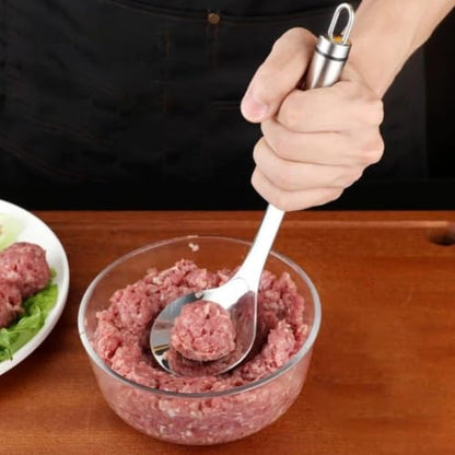 Stainless Steel Meatball Maker Spoon Kitchen Tool for Meatballs & More