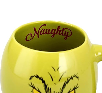 Dr. Seuss Grinch Naughty or Nice Ceramic Mug & Crew Sock Gift Set