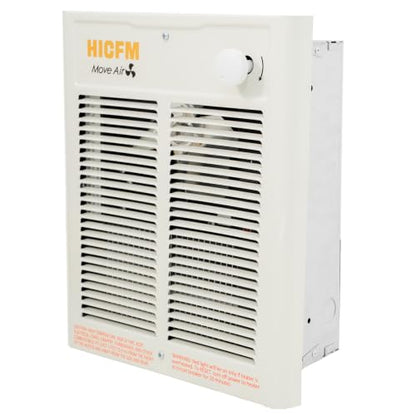 Wall Mount Electric Space Heater 1500W with Thermostat Fast Heating 120V