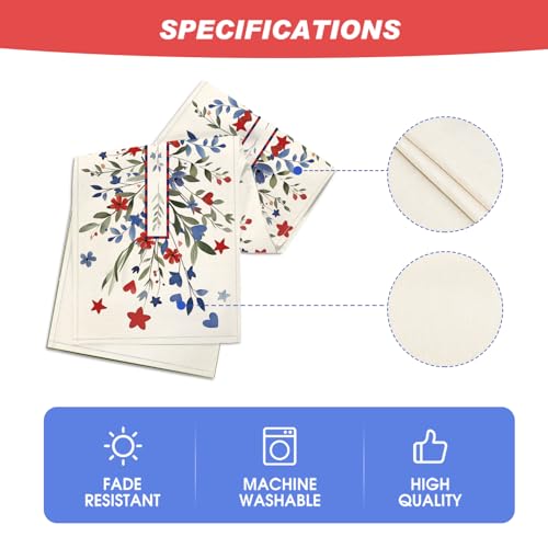 Eucalyptus Floral Stars Table Runner 13 x 48 Inch Beige for Holiday & Party Decor