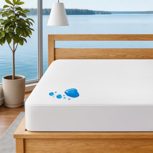King Tencel Waterproof Mattress Protector White 78x80 Inches