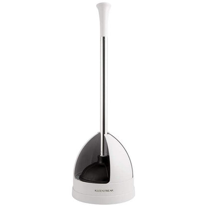 Kleen Freak 23-in. Heavy-duty Toilet Plunger with Twister Caddy 3019000, Versatile Bathroom Accessory Set and Apartment Must-have, Toilet and Plunger for Bathroom with Toilet Caddy