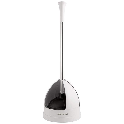 Kleen Freak 23-in. Heavy-duty Toilet Plunger with Twister Caddy 3019000, Versatile Bathroom Accessory Set and Apartment Must-have, Toilet and Plunger for Bathroom with Toilet Caddy