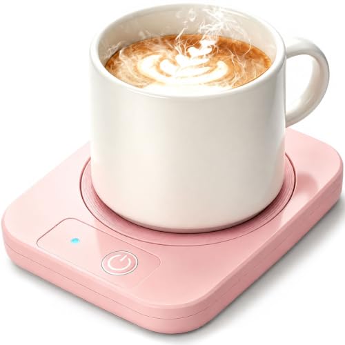 Pink Coffee Mug Warmer & Candle Warmer - 131°F Electric Beverage Heater