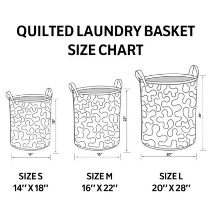 Large Quilted Laundry Basket with Handles - 28 Inch Storage Bin - Style-3 (G623-20*28inch)