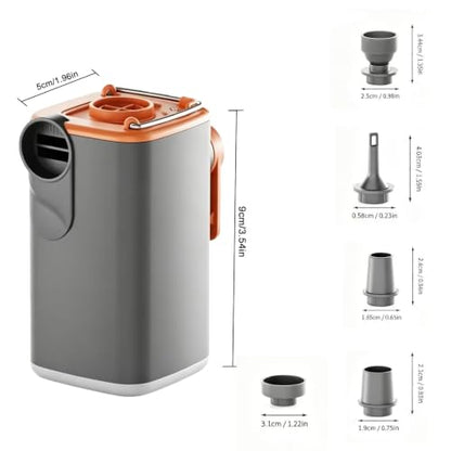 Mini Portable Air Pump with Lantern Rechargeable Inflator Deflator for Pool Floats & Air Mattress