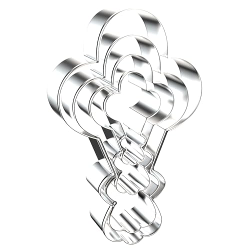 Stainless Steel Balloon Bunch Cookie Cutter Set - 4 Piece, 2-5 Inch Shapes