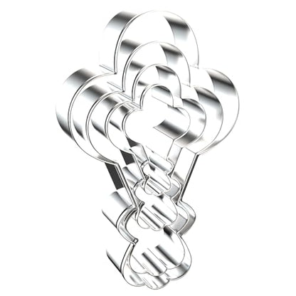 Stainless Steel Balloon Bunch Cookie Cutter Set - 4 Piece, 2-5 Inch Shapes