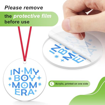 Boy Mom Ornament Gift for Mothers Pregnancy Christmas Decoration - For Boy Mom