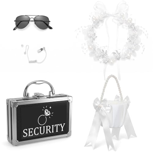 Wedding Ring Bearer Security Set with Flower Basket and Accessories