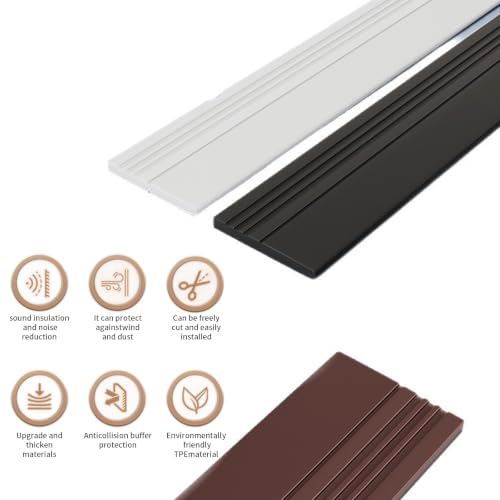Brown Door Draft Stopper Bottom Door Seal Weather Stripping Gap Blocker