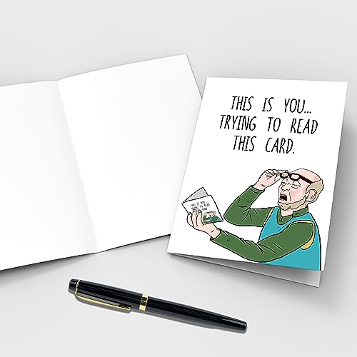 Funny Birthday Card for Dad Grandpa Husband Old Age Gift - Father's Day Card for Him