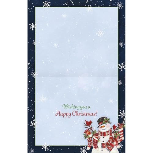 Small Snowman and Stockings Christmas Cards Set - Susan Winget Holiday Artwork