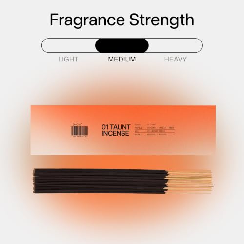 DedCool 01 Taunt Vegan Incense Sticks - Vanilla, Bergamot & Amber, 20ct