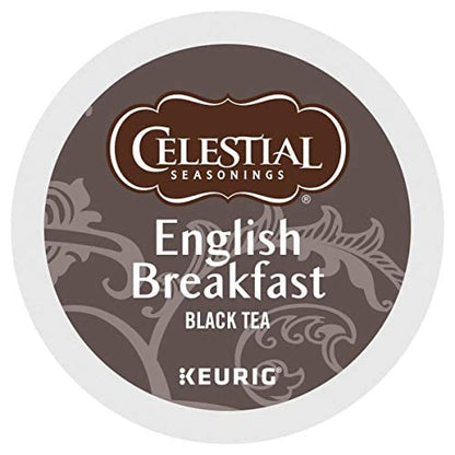 Celestial Seasonings® Single-Serve K-Cup® Pods, English Breakfast Tea, Box Of 24