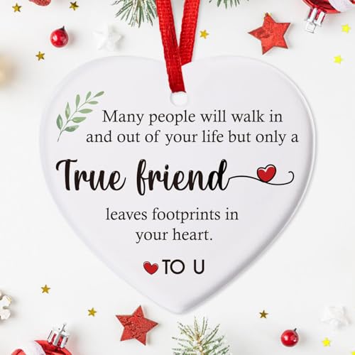 Friendship Gifts for Women - Best Friends Ornament Christmas Gift - Friend01