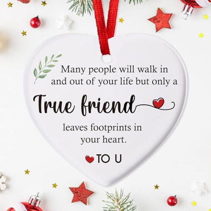 Friendship Gifts for Women - Best Friends Ornament Christmas Gift - Friend01