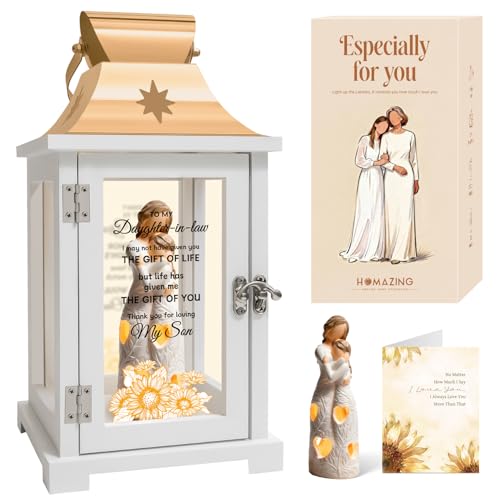 Daughter-in-Law Lantern Gift - Embracing Figure LED Decor for Mother's Day, Christmas, Birthday