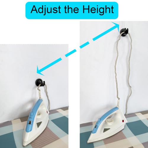 Iron Cord Holder Minder Clip Management for Ironing Board Black 2 Pack